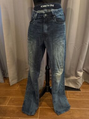 BRAND NEW Kenneth Cole Men's Dark Blue Sexy Bootcut Jeans